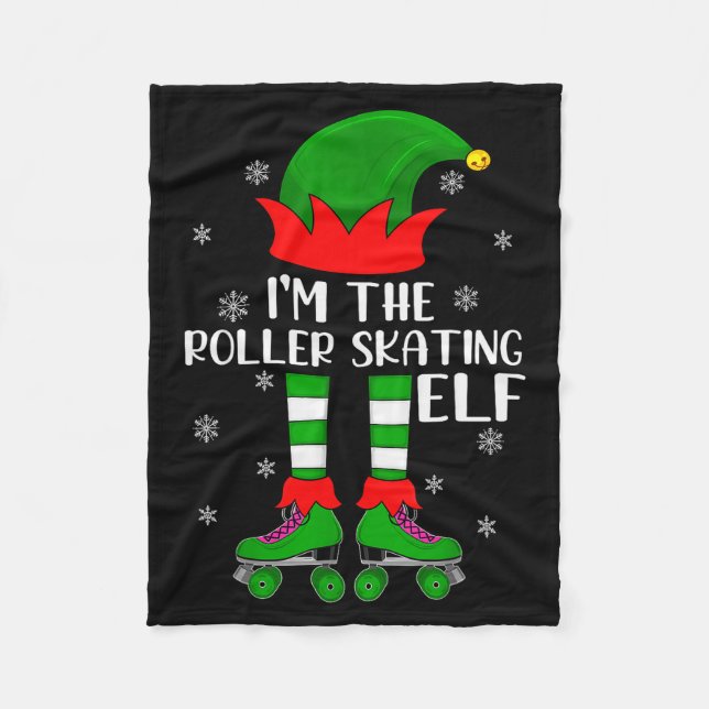 Cobertor De Velo Funny Matching Group The Roller Skating Elf Christ (Frente)