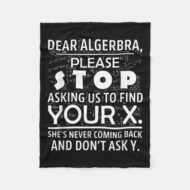 Cobertor De Velo Funny Math For Math Lovers Nerd Nerdy Hilarious De (Frente)