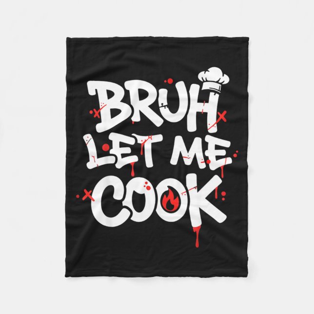 Cobertor De Velo Funny Meme Cooking Retro Bruh Let Me Cook Mom Dad  (Frente)