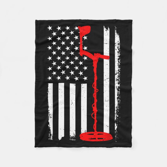 Cobertor De Velo Funny Metal Detecting Design For Men Women Metal D (Frente)