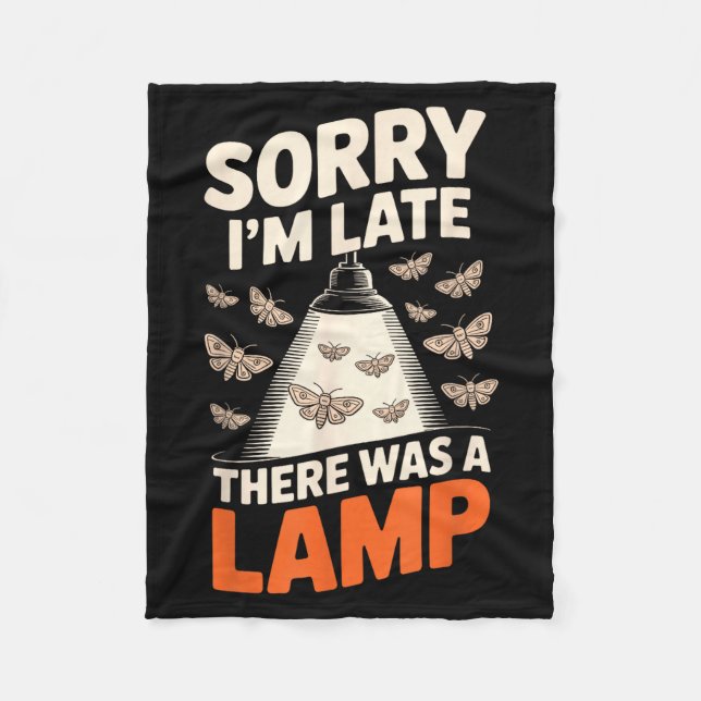 Cobertor De Velo Funny Moth Collector Collecting Ledopterology Men  (Frente)