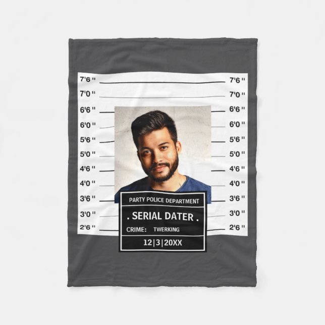 Cobertor De Velo Funny Mugshot Ster  (Frente)