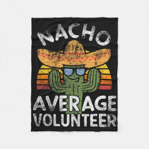 Cobertor De Velo Funny Nacho Média Voluntária Cinco De Mayo Mexica