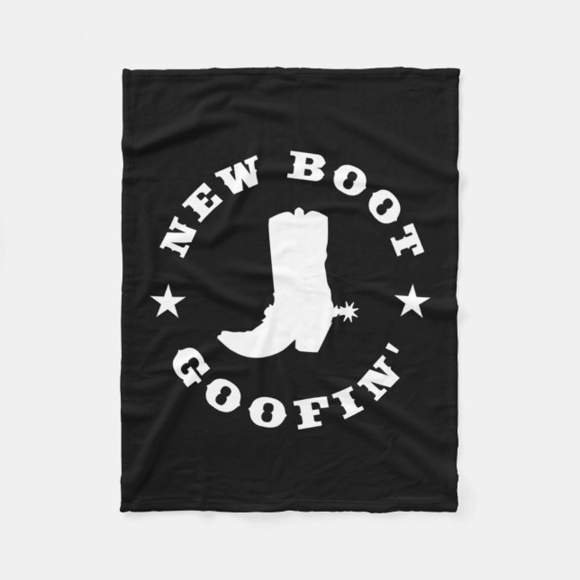 Cobertor De Velo Funny New Boot Goofin Cowboy Boot Meme Quote Long  (Frente)
