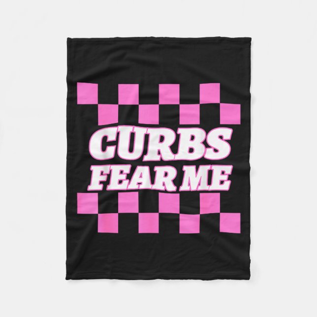 Cobertor De Velo Funny New Driver Curbs Fear Me Bad Drivers  (Frente)