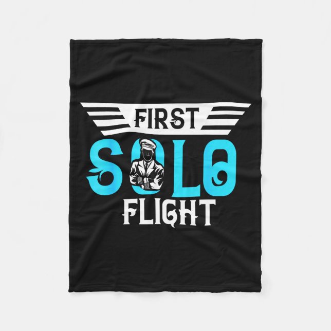 Cobertor De Velo Funny New Lot Design First Solo Flight Aircraft Lo (Frente)