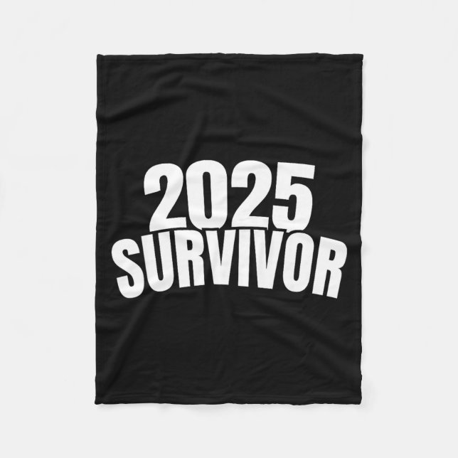 Cobertor De Velo Funny New Years For Men 2025 Survivor  (Frente)