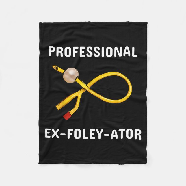 Cobertor De Velo Funny Nurse Urology Crew T- Catheter Joke Student  (Frente)