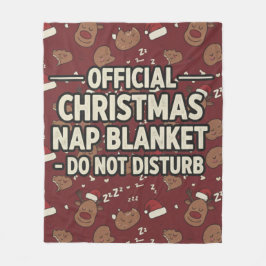 Cobertor De Velo Funny Official Christmas Nap Do Not Disturb