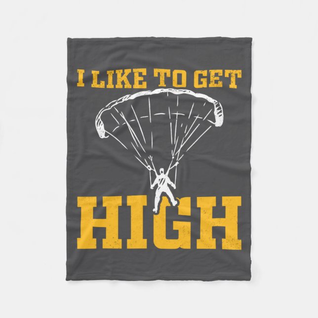 Cobertor De Velo Funny Parachute Quote Skydiver  (Frente)