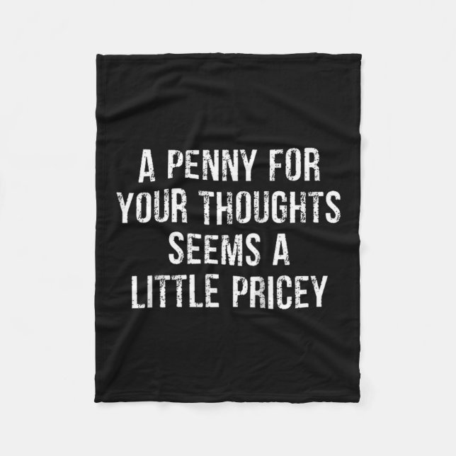 Cobertor De Velo Funny, Penny For Your Thoughts Raglan Baseball Tee (Frente)