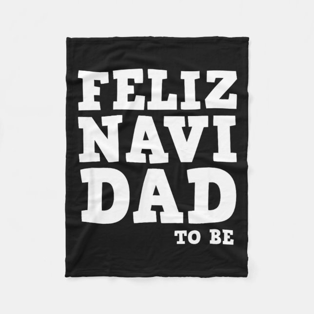 Cobertor De Velo Funny Pregnancy Feliz Navi Dad To Be Christmas  (Frente)