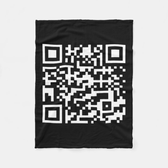 Cobertor De Velo Funny Qr Presidente Trump Dance Code (Frente)