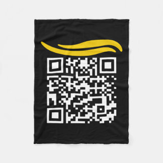 Cobertor De Velo Funny Qr Presidente Trump Dance Code 1