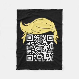 Cobertor De Velo Funny Qr Presidente Trump Dance Code 2