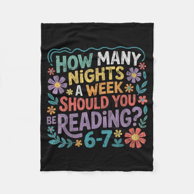Cobertor De Velo Funny Reading Six Seven Meme Book Lover 67 Teacher (Frente)