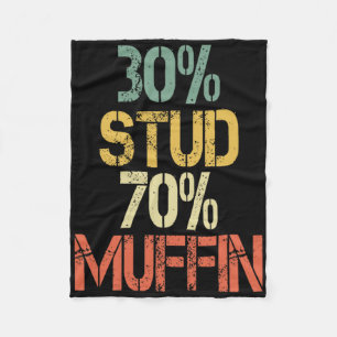 Cobertor De Velo Funny Retro 30 Stud 70 Muffin Sarcasm Pai Bod Figu