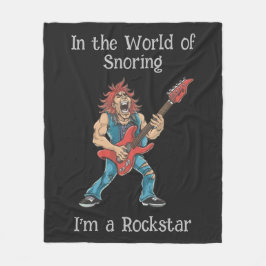 Cobertor De Velo Funny Rockstar