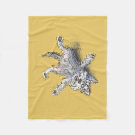 Cobertor De Velo Funny Rolling Schnauzer Blanket