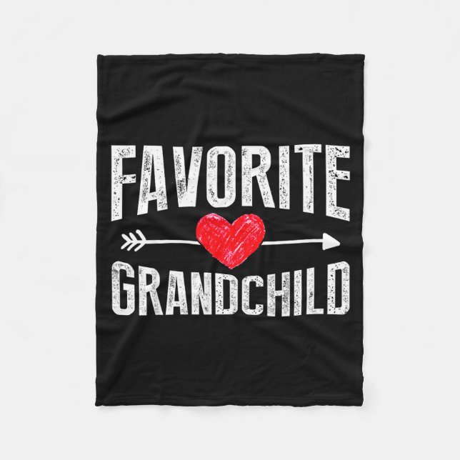 Cobertor De Velo Funny Siled Granhildren Favorite Granhild  (Frente)