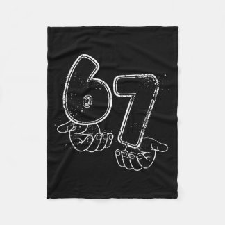 Cobertor De Velo Funny Six Seven 6 7 Meme Gen Alpha Slang 6 7 Hands
