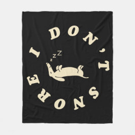 Cobertor De Velo Funny Sleeping Dog
