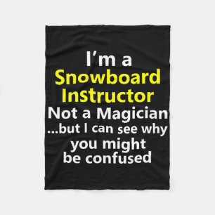 Cobertor De Velo Funny Snowboard Instrutor Job Carey Snowboard