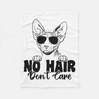 Cobertor De Velo Funny Sphynx Cat No Hair Don't Care Bald Hairless 