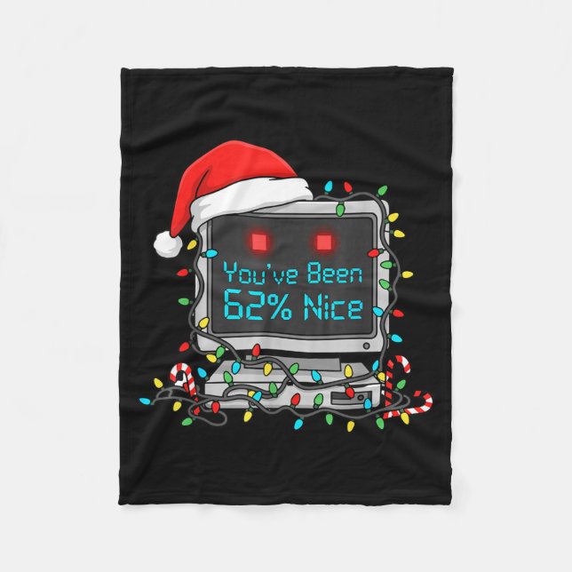 Cobertor De Velo Funny Tech Christmas Geek Ai Holiday Humor Nerd Sh (Frente)