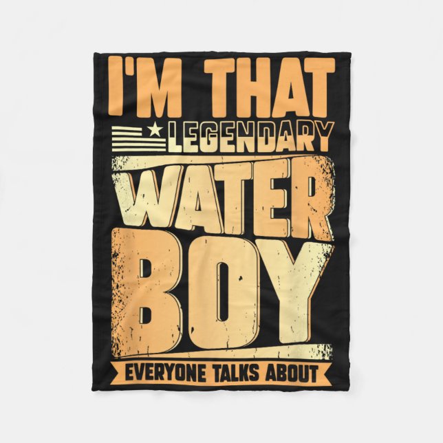 Cobertor De Velo Funny Waterboy Futebol Team Manager Hydration Spe (Frente)