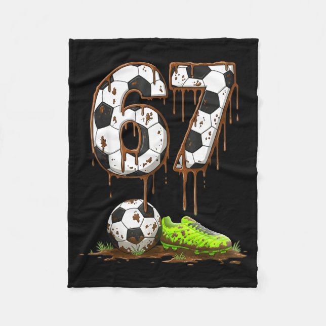 Cobertor De Velo Futebol 67 Seis Sete Meme Meninos Adolescentes Cri (Frente)