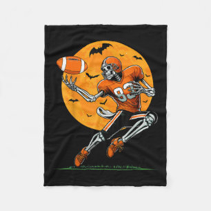 Cobertor De Velo Futebol Americano Esqueleto Meninos Halloween Fute