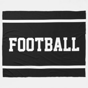 Cobertor De Velo FUTEBOL Atlético Preto Esportivo Texto Branco List