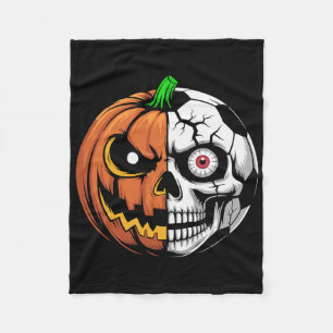 Cobertor De Velo Futebol Byll Abóbora Crânio Halloween Footbyll Jog