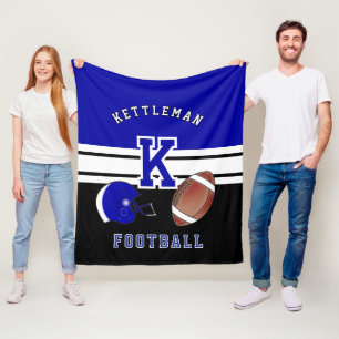 Cobertor De Velo Futebol 🏈 Carta Azul Escuro do Esporte