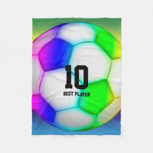 Cobertor De Velo Futebol colorido do futebol