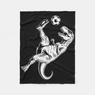 Cobertor De Velo Futebol Dinossauro Meninos Homens Futebol