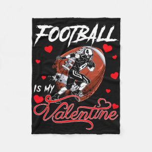 Cobertor De Velo Futebol é meu Namorados Futebol Ball Heart Valen