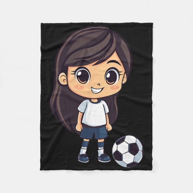 Cobertor De Velo Futebol Feminino  (Frente)