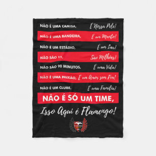 Cobertor De Velo Futebol Flamengo - Camiseta Isso Aqui é Flamengo 