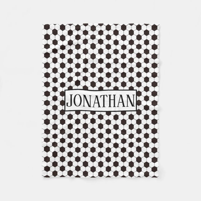 Cobertor De Velo Futebol infantil Padrão de futebol Aniversário do  (Frente)