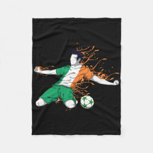 Cobertor De Velo Futebol Nacional Irlanda - Bandeira Irlandesa Amor