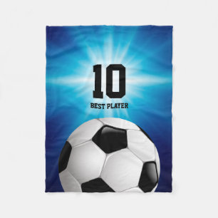 Cobertor De Velo Futebol personalizável Melhor jogador de futebo