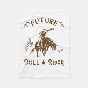 Cobertor De Velo Futuro Bull Rider Cowboy Ocidental