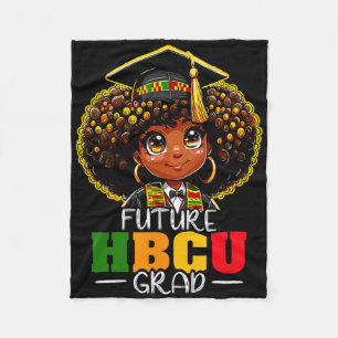 Cobertor De Velo Futuro das Crianças Hbcu Grad Afro Mês da História