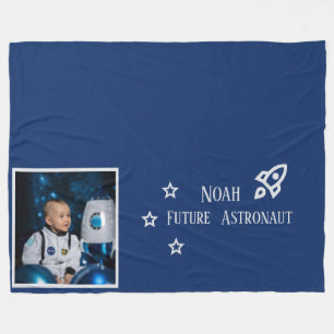 Cobertor De Velo Futuros Astronautas Personalizados para Crianças