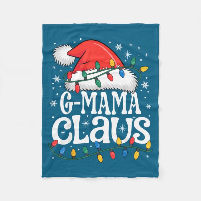 Cobertor De Velo G-mama Claus Funny Xmas Christmas Grandma Holiday  (Frente)