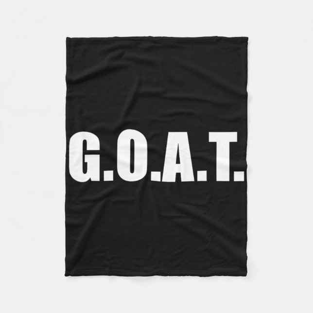 Cobertor De Velo G.o.a.t Maior de todos os tempos (Frente)