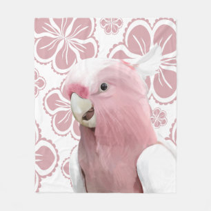 Cobertor De Velo Galah Cockatoo rosa