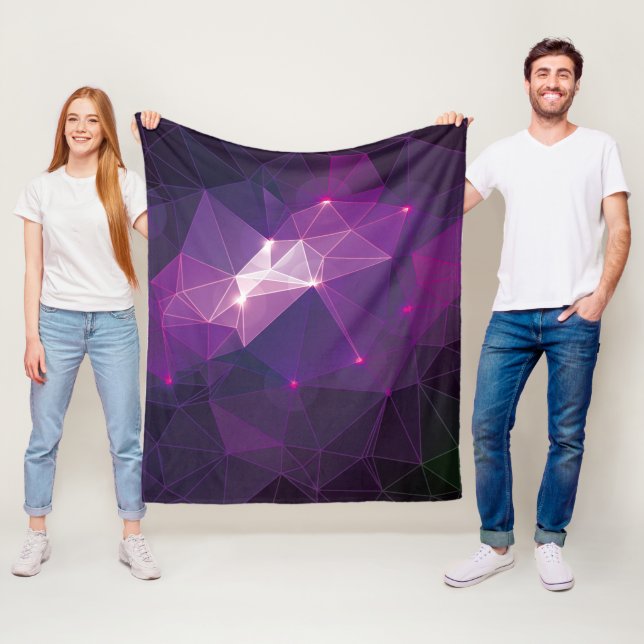 Cobertor De Velo Galáxia roxa (In Situ)